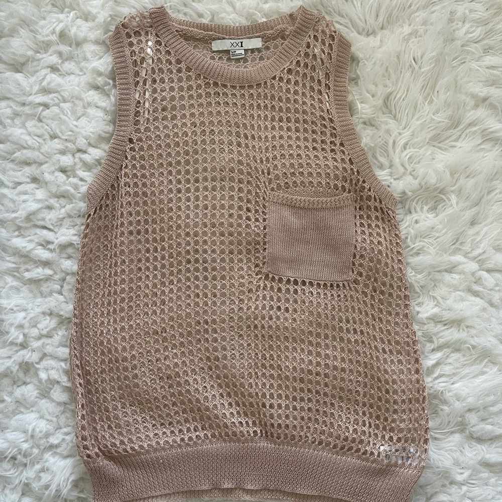 Blush Crocheted Top